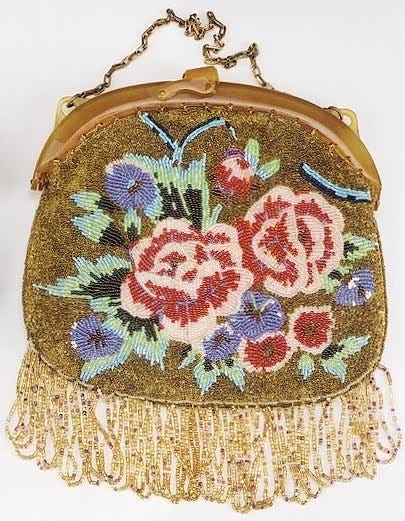 English Purses Information and Price Guide - Beaded Bags